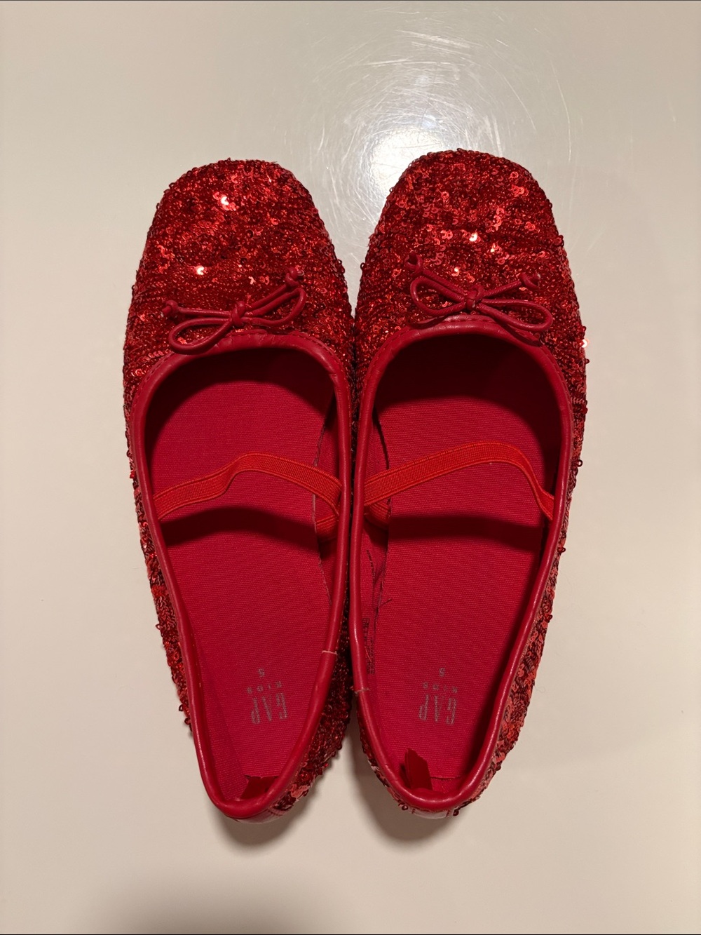 GAP Kids Sequin Red Ballet Flats